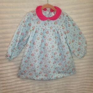 Eliza James kids peter pan collar pink and blue floral dress size 5t